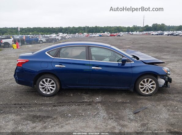 3N1AB7AP9JY271197 2018 NISSAN SENTRA Blue Вид задньої частини салону