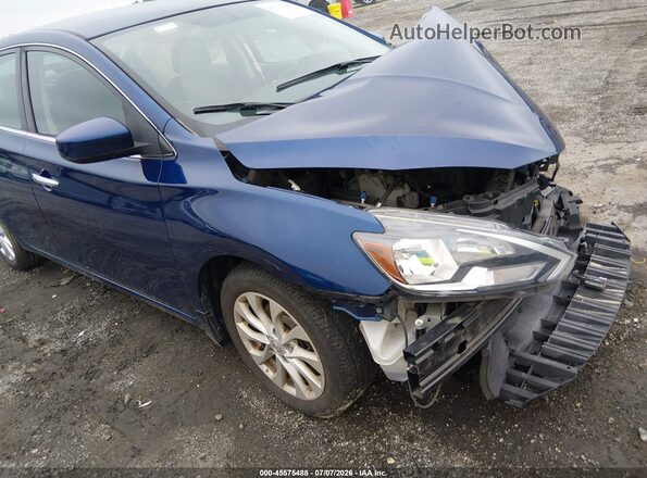 3N1AB7AP9JY271197 2018 NISSAN SENTRA Blue Вид спереду