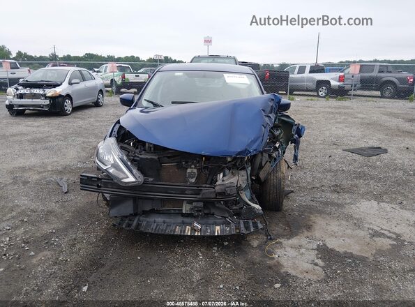 3N1AB7AP9JY271197 2018 NISSAN SENTRA Blue Вид щитка приладів