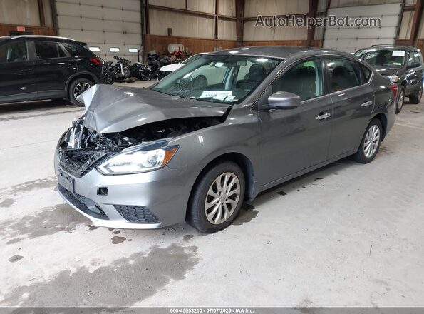 3N1AB7AP9JY296939 2018 NISSAN SENTRA Серый Передняя левая четверть