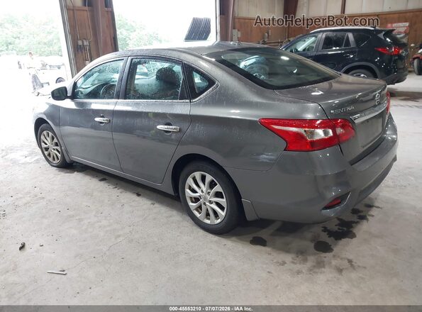 3N1AB7AP9JY296939 2018 NISSAN SENTRA Серый Задняя левая четверть