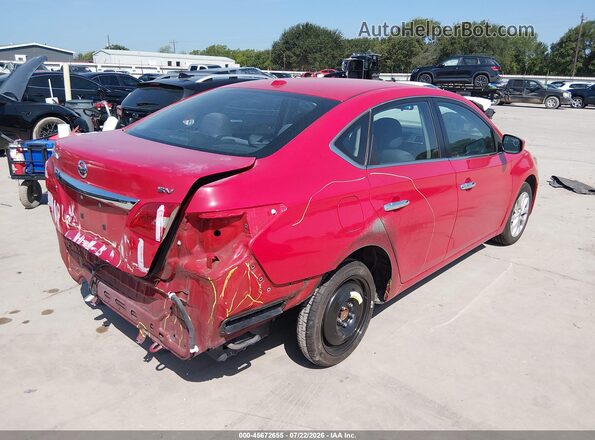 3N1AB7AP9JY302755 2018 NISSAN SENTRA Красный Задняя правая четверть