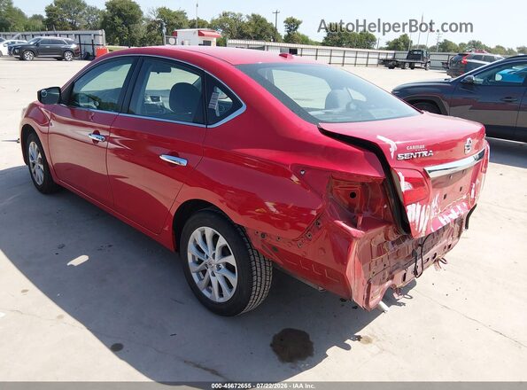 3N1AB7AP9JY302755 2018 NISSAN SENTRA Красный Задняя левая четверть