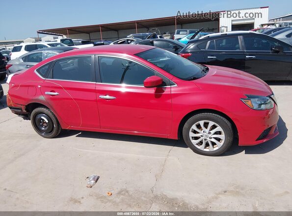 3N1AB7AP9JY302755 2018 NISSAN SENTRA Красный Вид задней части салона
