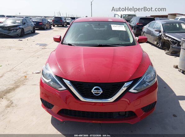 3N1AB7AP9JY302755 2018 NISSAN SENTRA Красный Вид щитка приборов