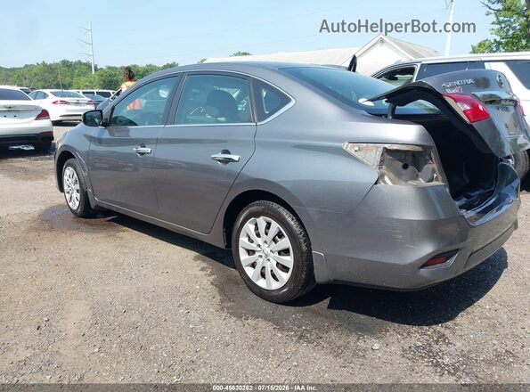 3N1AB7AP9JY323122 2018 NISSAN SENTRA Серый Задняя левая четверть