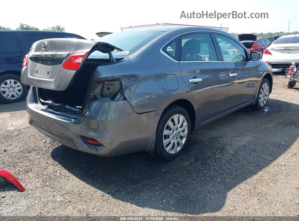 3N1AB7AP9JY323122 2018 NISSAN SENTRA Серый Задняя правая четверть