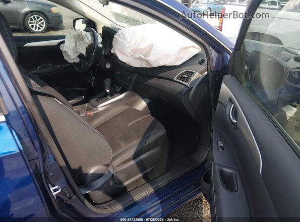 3N1AB7AP9JY325002 2018 NISSAN SENTRA Blue Вид салону спереду