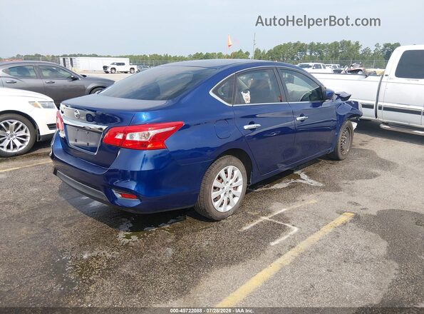 3N1AB7AP9JY325002 2018 NISSAN SENTRA Blue Задня права чверть