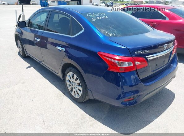 3N1AB7AP9JY332547 2018 NISSAN SENTRA Blue Задня ліва чверть