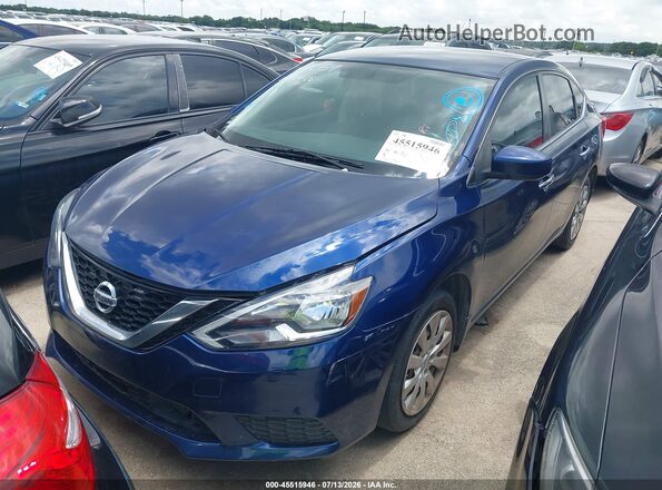 3N1AB7AP9JY332547 2018 NISSAN SENTRA Blue Передня ліва чверть