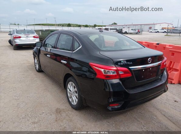 3N1AB7AP9KL607400 2019 NISSAN SENTRA Черный Задняя левая четверть