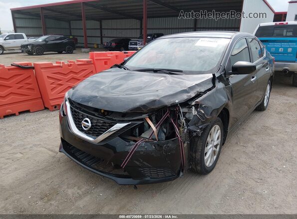 3N1AB7AP9KL607400 2019 NISSAN SENTRA Черный Вид спереди