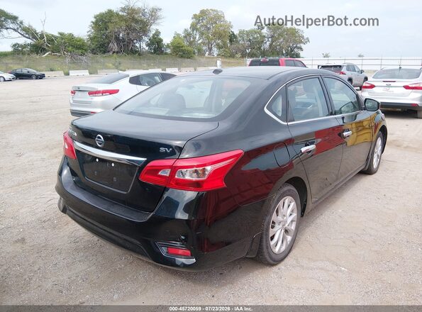 3N1AB7AP9KL607400 2019 NISSAN SENTRA Черный Задняя правая четверть