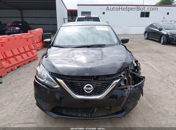 3N1AB7AP9KL607400 2019 NISSAN SENTRA Черный Вид щитка приборов