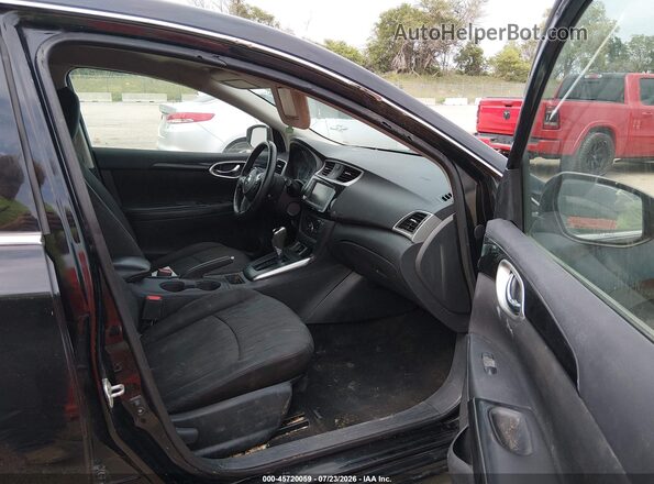 3N1AB7AP9KL607400 2019 NISSAN SENTRA Черный Вид салона спереди