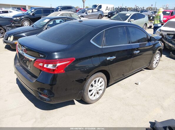 3N1AB7AP9KL608966 2019 NISSAN SENTRA Black Trasero derecho