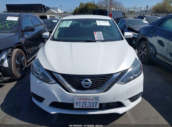 3N1AB7AP9KY206108 2019 NISSAN SENTRA Белый Вид задней части салона