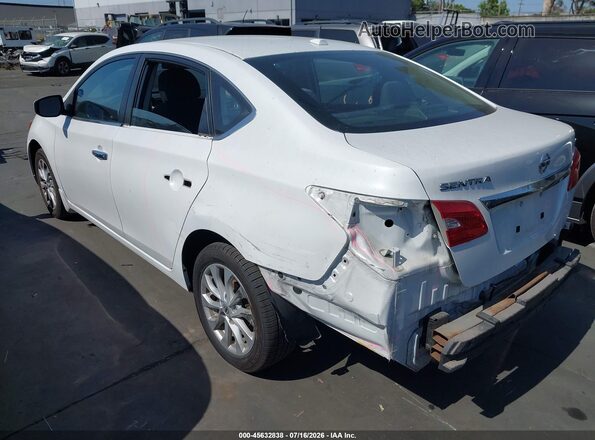 3N1AB7AP9KY206108 2019 NISSAN SENTRA Белый Задняя левая четверть