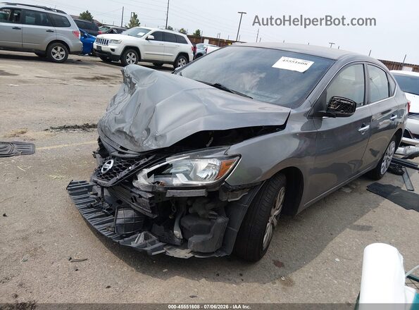 3N1AB7AP9KY207937 2019 NISSAN SENTRA Gray Przód lewy