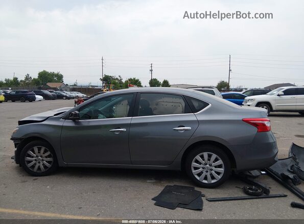 3N1AB7AP9KY207937 2019 NISSAN SENTRA Gray Widok wnętrza 360 stopni
