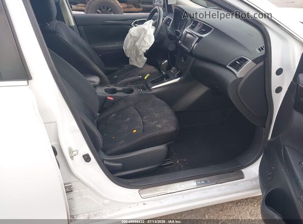 3N1AB7AP9KY217397 2019 NISSAN SENTRA White Vista interior delantera