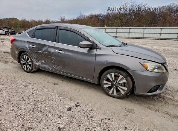 3N1AB7AP9KY218534 2019 NISSAN SENTRA Gray Delantero derecho
