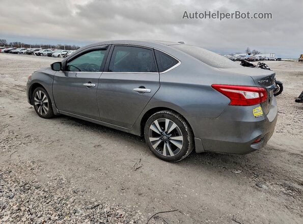 3N1AB7AP9KY218534 2019 NISSAN SENTRA Gray Trasero izquierdo