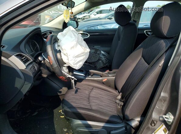 3N1AB7AP9KY225502 2019 NISSAN SENTRA Gray წინა სალონის ხედი