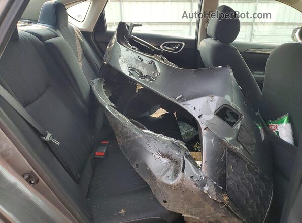 3N1AB7AP9KY225502 2019 NISSAN SENTRA Gray უკანა სავარძლების ხედი