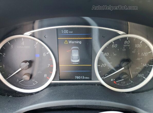 3N1AB7AP9KY225502 2019 NISSAN SENTRA Gray ხელსაწყოთა პანელის ხედი