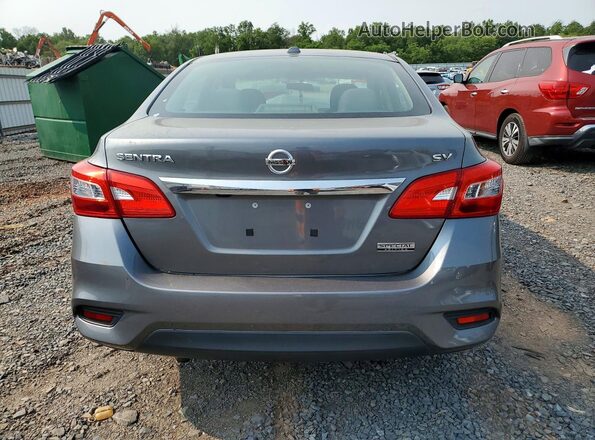 3N1AB7AP9KY225502 2019 NISSAN SENTRA Gray უკანა ხედი
