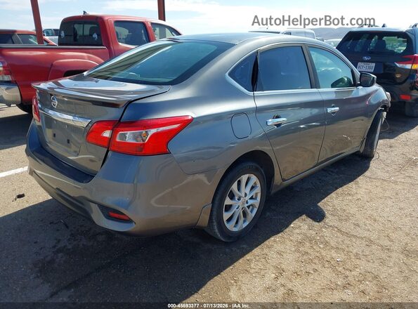 3N1AB7AP9KY233423 2019 NISSAN SENTRA Gray Rear right