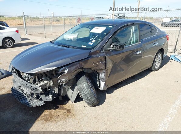 3N1AB7AP9KY233423 2019 NISSAN SENTRA Gray Front left