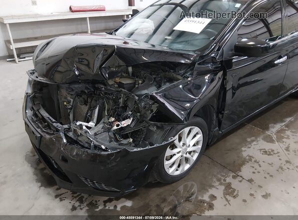 3N1AB7AP9KY237827 2019 NISSAN SENTRA Black Front view