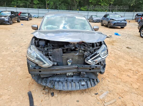 3N1AB7AP9KY238735 2019 NISSAN SENTRA Gray წინა ხედი