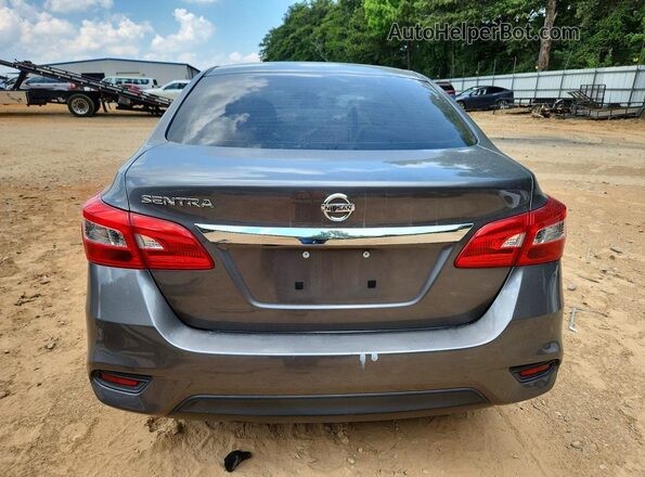 3N1AB7AP9KY238735 2019 NISSAN SENTRA Gray უკანა ხედი