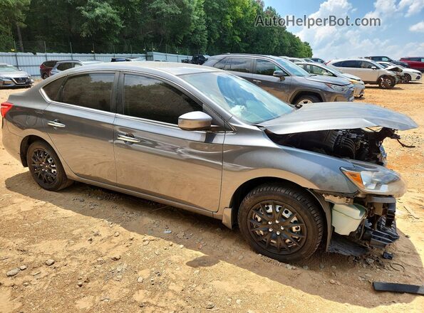 3N1AB7AP9KY238735 2019 NISSAN SENTRA Gray წინა მარჯვენა