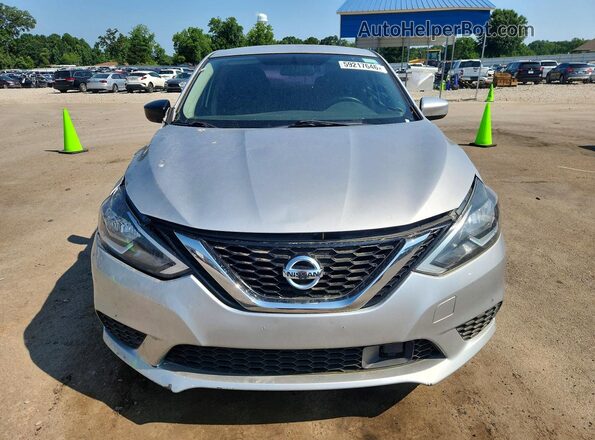 3N1AB7AP9KY243885 2019 NISSAN SENTRA Silver Դիմացի տեսք