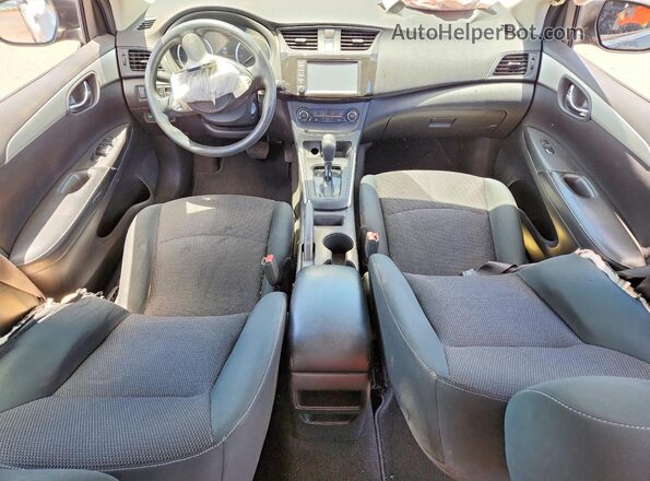 3N1AB7AP9KY247838 2019 NISSAN SENTRA Черный Вид панели приборов
