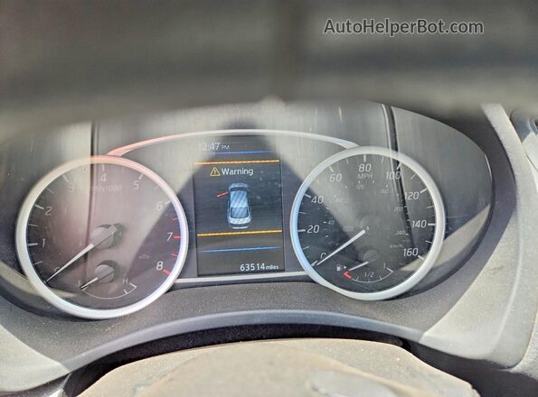 3N1AB7AP9KY247838 2019 NISSAN SENTRA Черный Вид щитка приборов