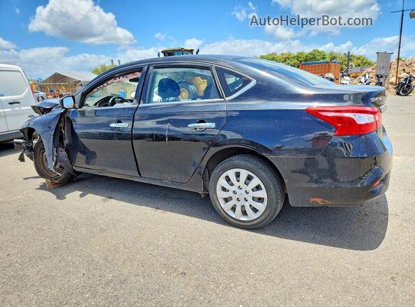 3N1AB7AP9KY247838 2019 NISSAN SENTRA Черный Задняя левая четверть