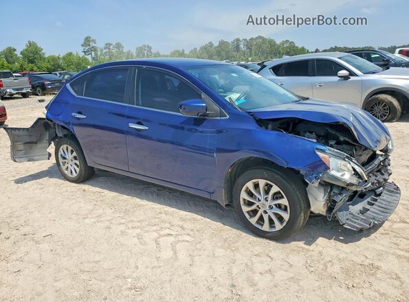 3N1AB7AP9KY258029 2019 NISSAN SENTRA Blue Przód prawy