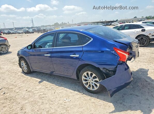 3N1AB7AP9KY258029 2019 NISSAN SENTRA Blue Tył lewy
