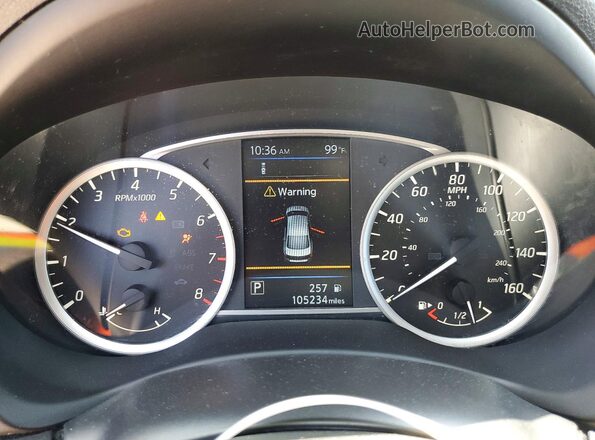 3N1AB7AP9KY258029 2019 NISSAN SENTRA Blue Widok zestawu wskaźników