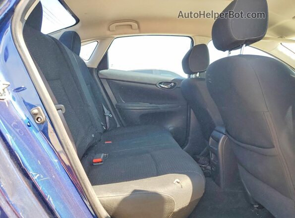 3N1AB7AP9KY258029 2019 NISSAN SENTRA Blue Widok tylnych siedzeń