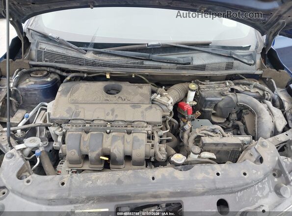 3N1AB7AP9KY262582 2019 NISSAN SENTRA Blue Widok z tyłu