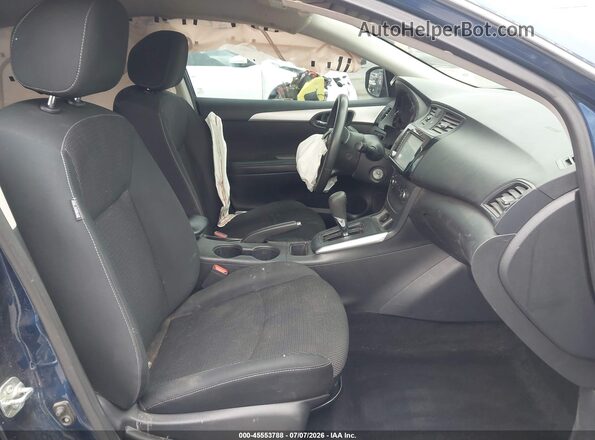 3N1AB7AP9KY262582 2019 NISSAN SENTRA Blue Widok wnętrza z przodu