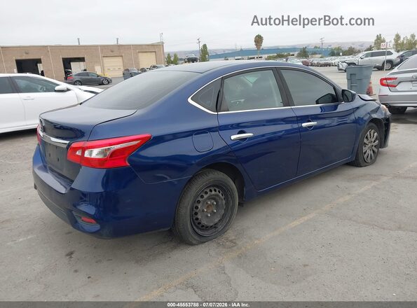 3N1AB7AP9KY262582 2019 NISSAN SENTRA Blue Tył prawy