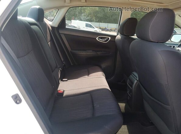 3N1AB7AP9KY265367 2019 NISSAN SENTRA White Vista de los asientos traseros